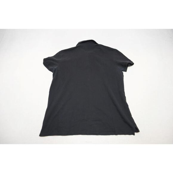 Armani Exchange AX Designer Polo Shirt Slim Fit Black Short Sleeve Mens 2XL XXL - Picture 11 of 14